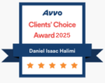 Avvo Clients' Choice Award 2025 – Halimi Law Firm